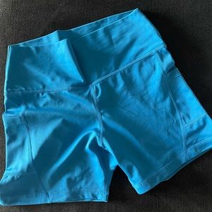 blue ever forward shorts with pockets